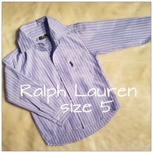 Ralph Lauren Boys size 5 Button Down Dress Shirt
